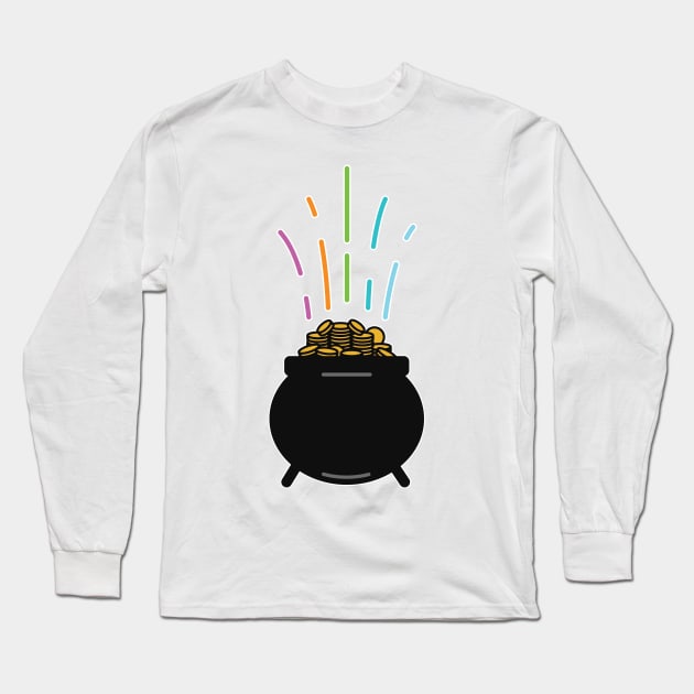 Pot Of Gold Long Sleeve T-Shirt by TinymommaDesigns